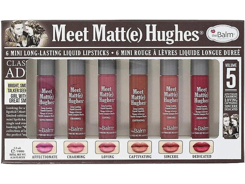 Thebalm meet matte hughes 6 mini long lasting liquid lipsticks
