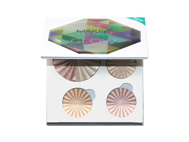 Make over 22 glow makeup highlighter palette - gm002