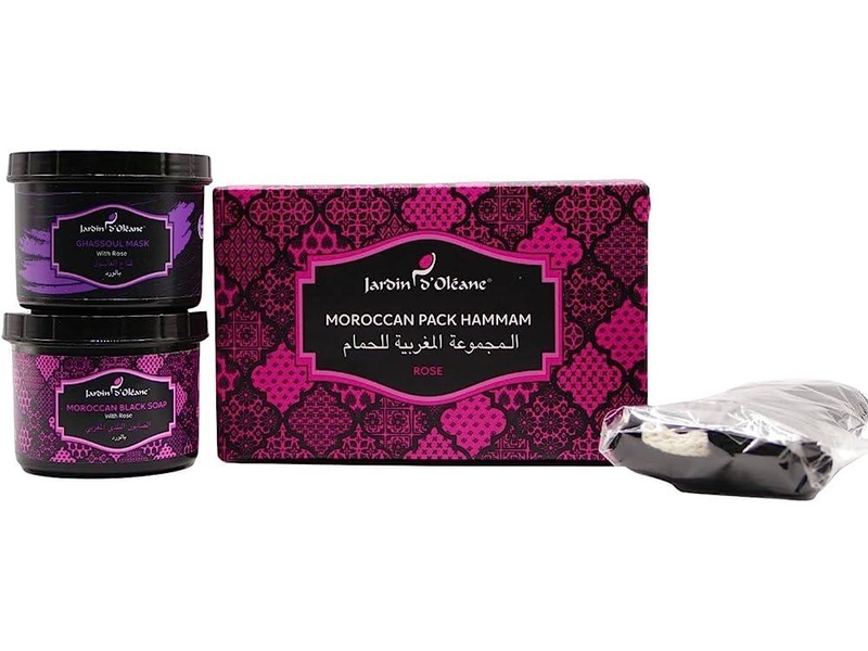 Jardin oleane moroccan pack hammam rose