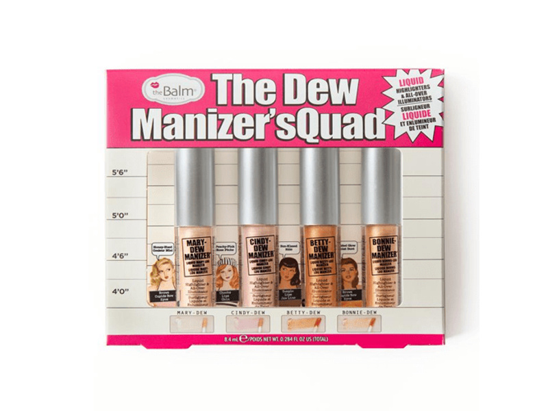 Thebalm the dew manizer's quad mini liquid highlighters