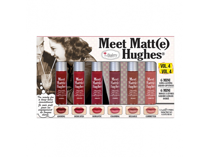 Thebalm meet matte hughes set of 6 mini lipsticks - vol.4