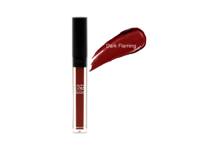 Nora bo awadh waterproof liquid lipstick -  dark flaming