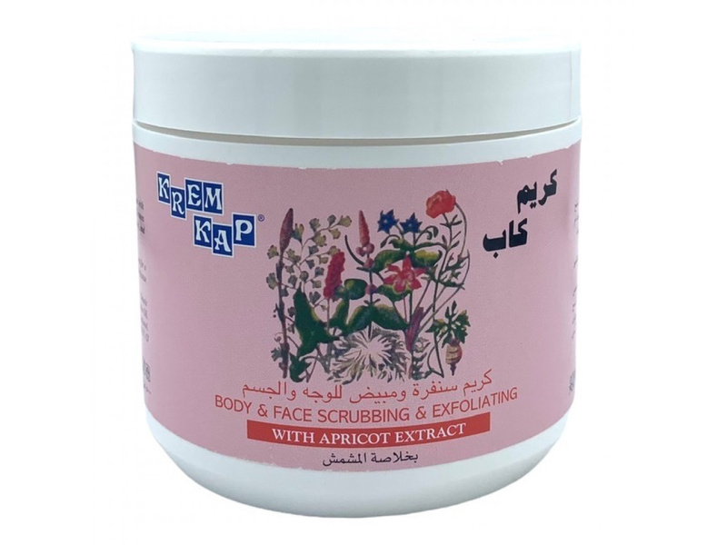 krem kap scrub 500 gm face & body with apricot extract