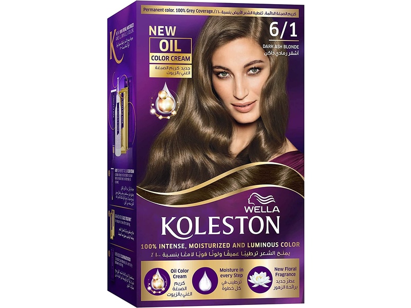 Koleston hair color kit 50 ml 6/1 dark ash blonde