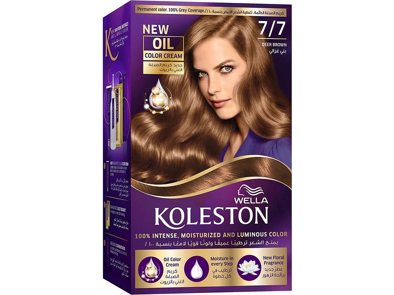 Koleston hair color kit 50 ml 7/7 deer brown