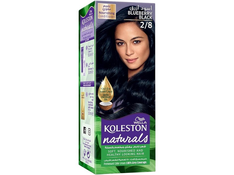 KOLESTON HAIR COLOR NATURAL 50 ML 2/8 BLUEBERRY BLACK