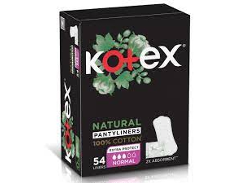 KOTEX LINERS COTTON- NORMAL 54 LINERS