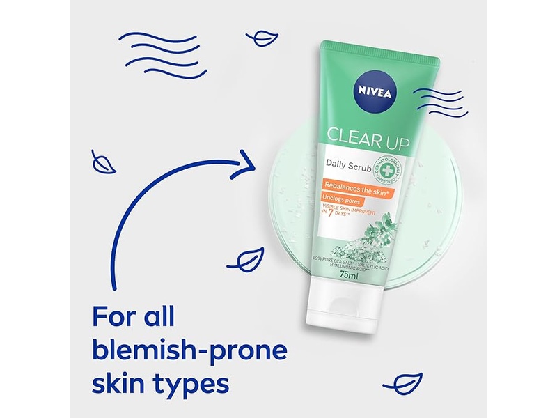 Nivea clear up daily scrub 75ml