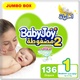 Babyjoy diapers no1new born box 136 pads