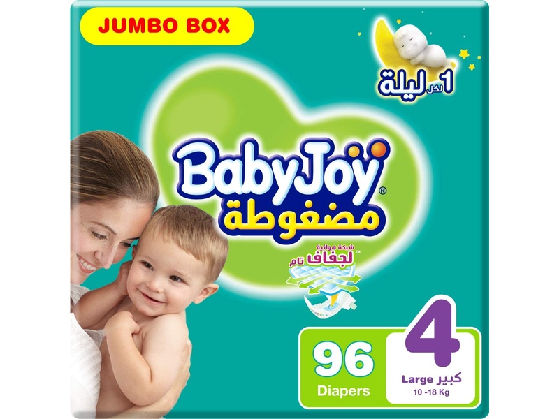 Babyjoy no4 jumbo large box 96 pads