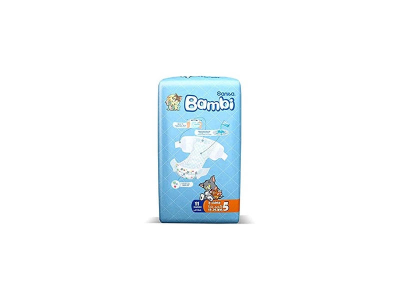 Bambi diapers no5 x-large 11 pads