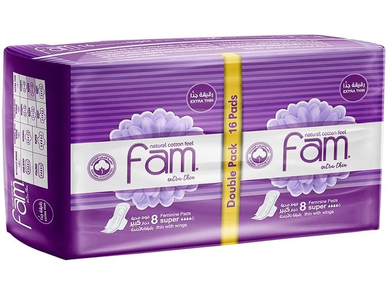 Fam extra thin maxi  super 16 pads