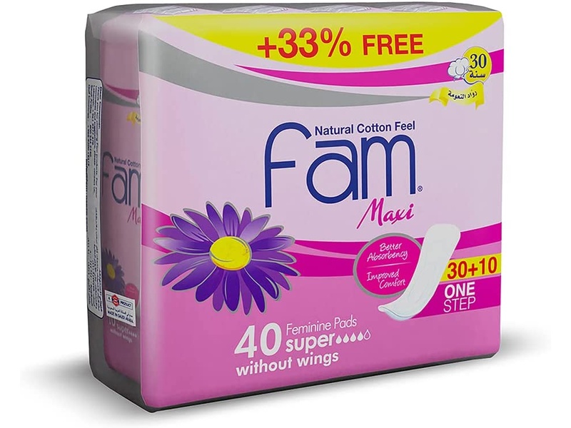 Fam 33%off maxi 30+10 pads