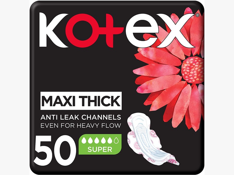 Kotex super maxi wings 50 pads