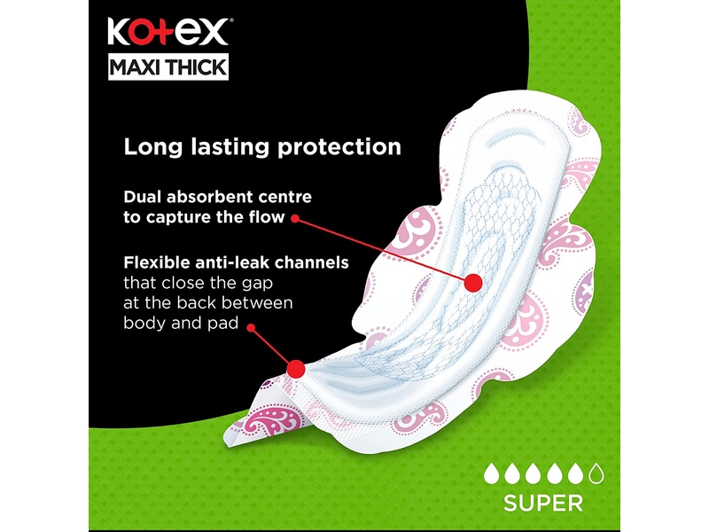 Kotex super maxi wings 50 pads