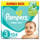 PAMPERS DIAPERS NO3 JUMPO BOX 104 PADS