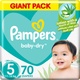 Pampers diapers no5 mega 70 pads