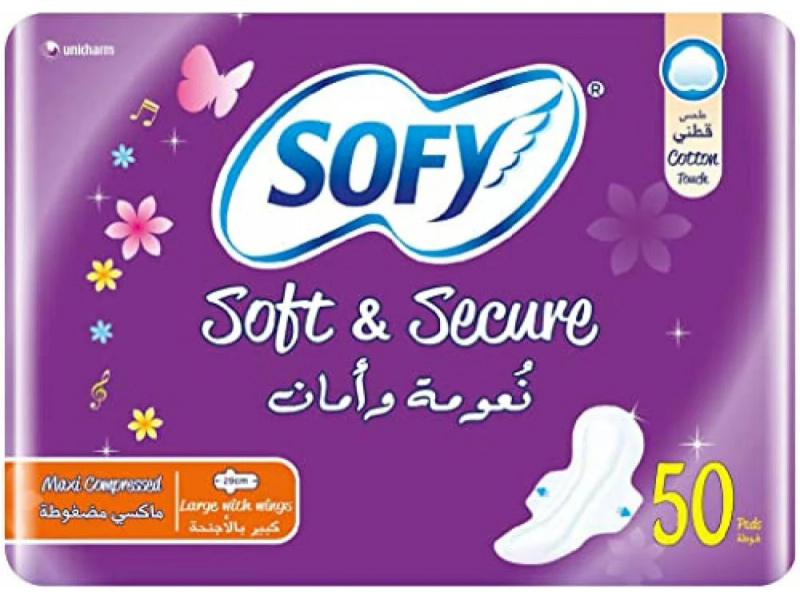 SOFY  LARGE WINGS 50 PADS