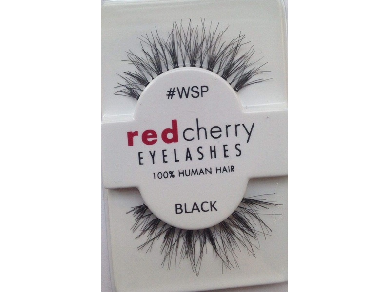 Red cherry eyelashes black wsp