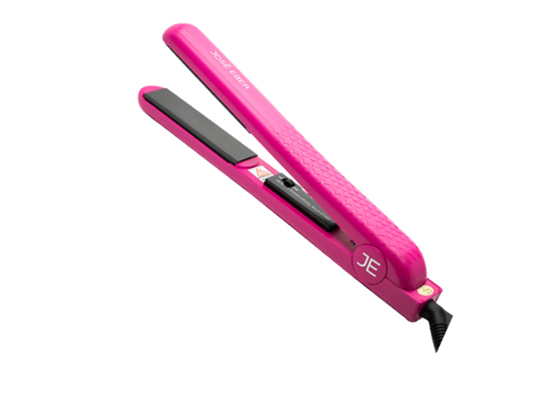 Jose eber pink zebra 1.25 inch ceramic flat iron