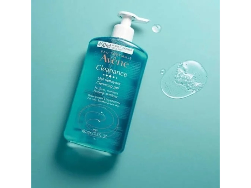 Avene cleanance cleansing gel soap free face & body 400ml