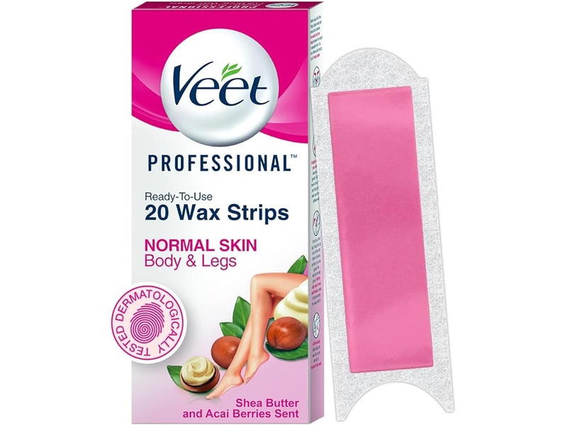 Veet hair removal wax strips normal skin