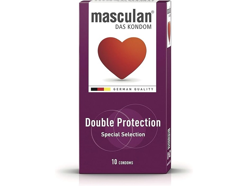 Masculan condoms 10 pack double protection