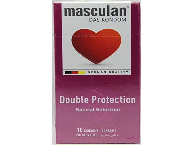 Masculan condoms 10 pack double protection