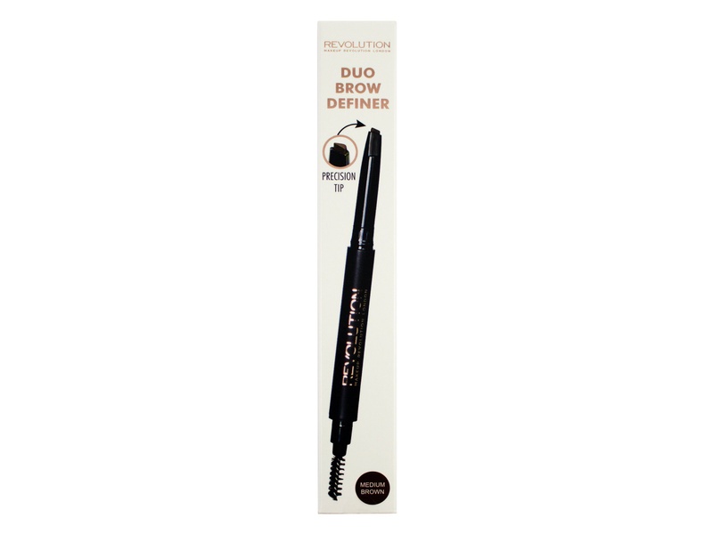 Revolution duo brow pencil medium brown