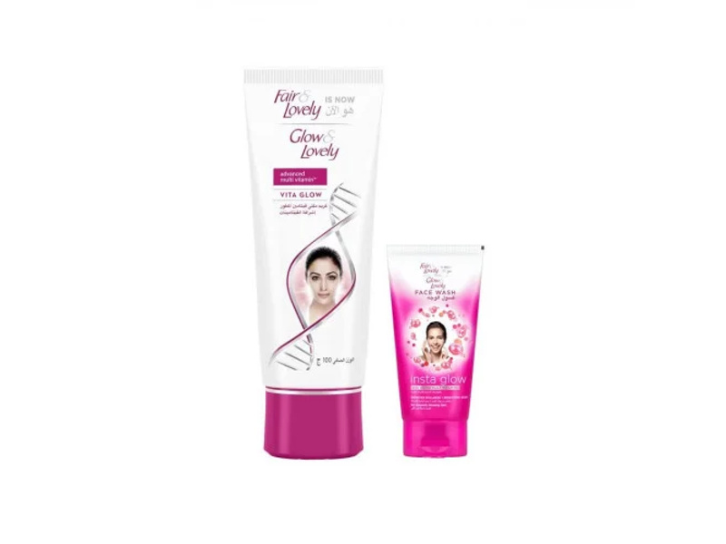 Glow&lovely cream100+face wash free
