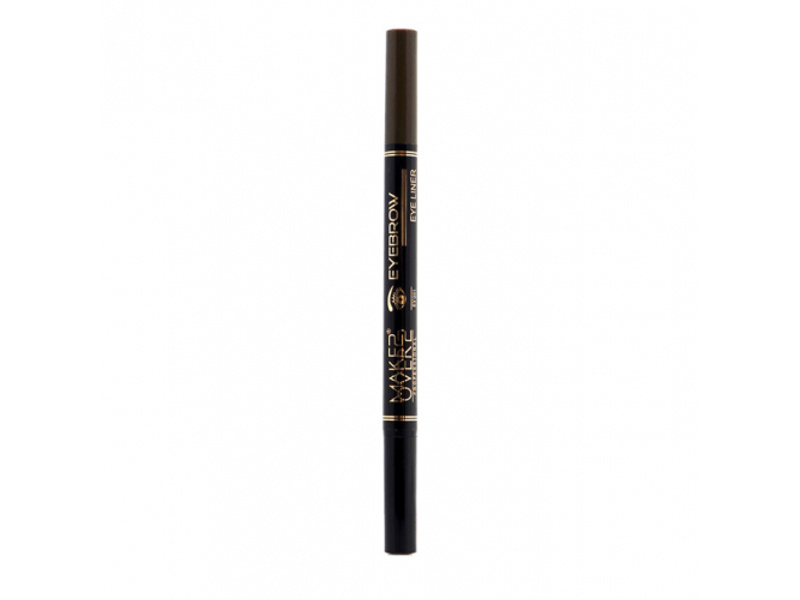 Make over 22 2-in-1 eyebrow and eyeliner pen black ey001