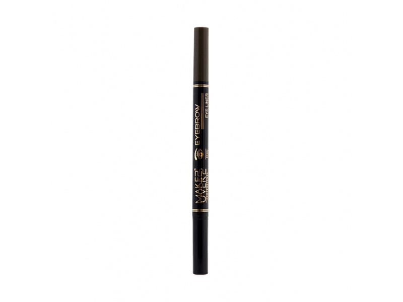 Make over 22 2-in-1 eyebrow and eyeliner pen dark brown ey002