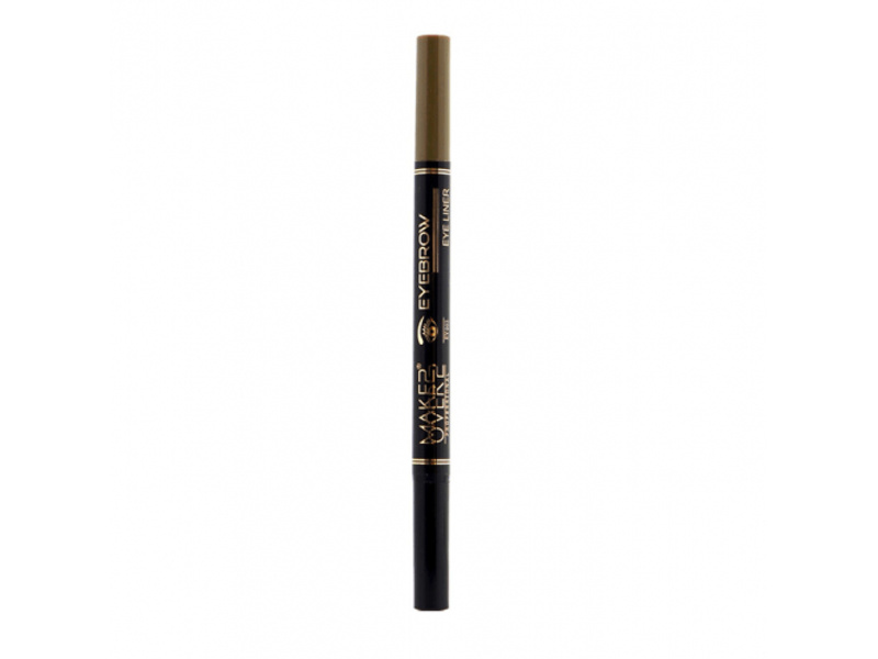 Make over 22 2-in-1 eyebrow and eyeliner pen soft brown ey003