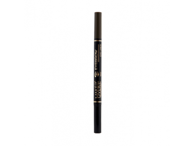 Make over 22 2-in-1 eyebrow and eyeliner pen medium brown ey004