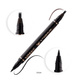 Make over 22 2-in-1 eyebrow and eyeliner pen medium brown ey004