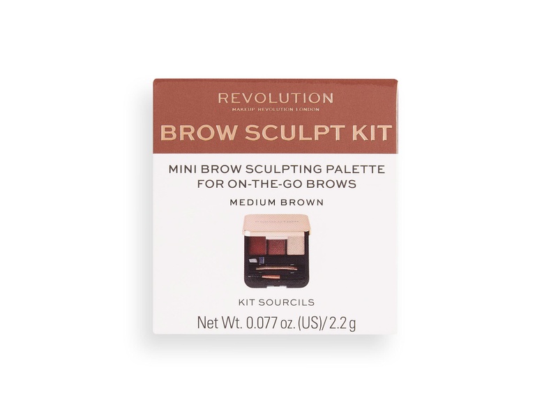 Revolution brow sculpt kit medium brown