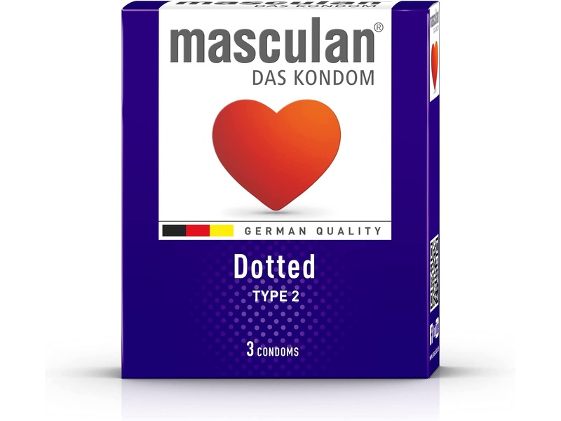 Masculan type 2 das condoms dotted 3 pieces