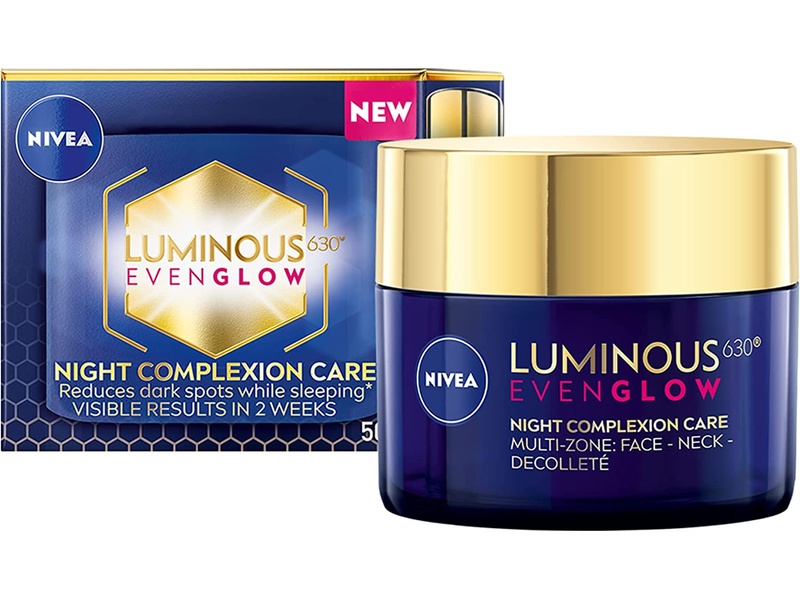 Nivea luminous 630 even glow night complexion care cream 50ml