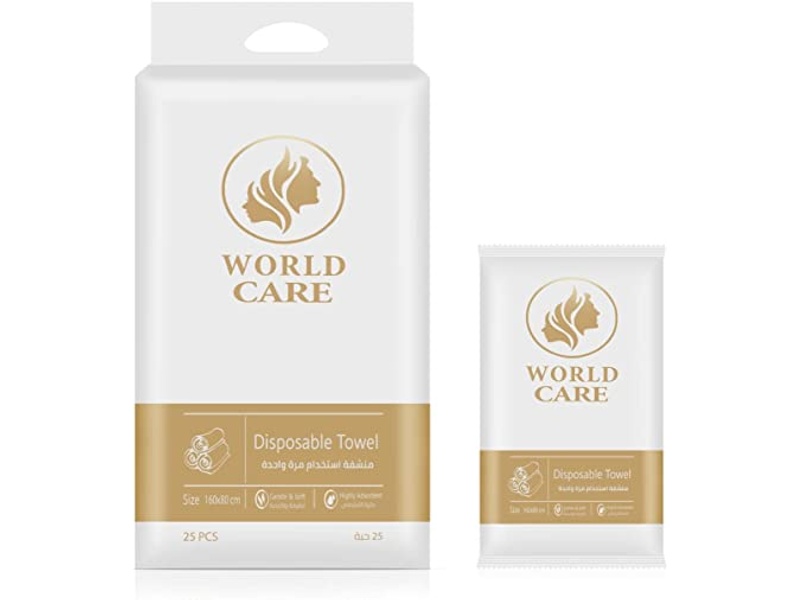 World care disposable towel 160x80cm 25pcs