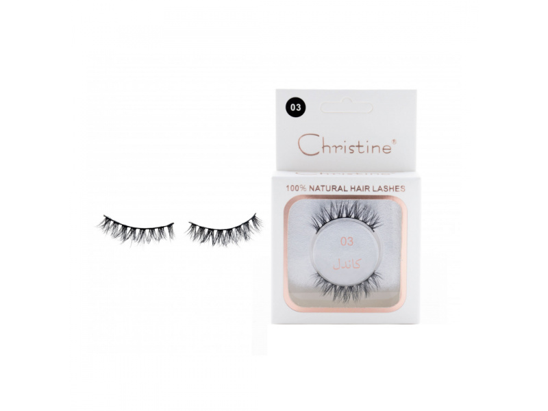 Christine natural hair eye lashes n03