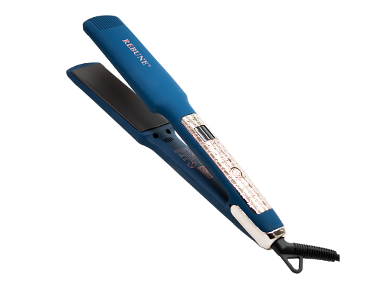 Rebune ceramic and hair straightener 50 watts blue re-2118