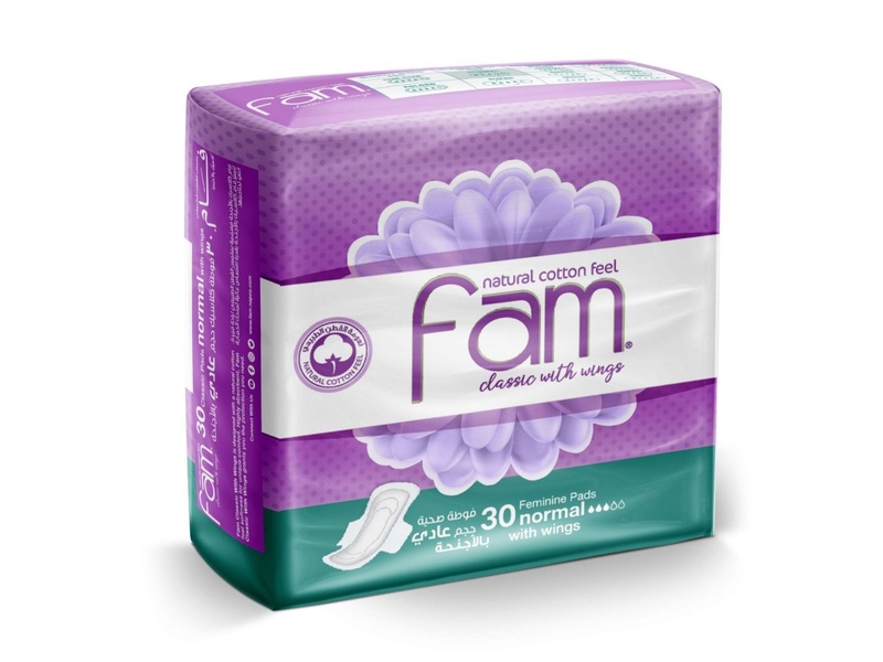 Fam normal classic pads with wings 30 pcs