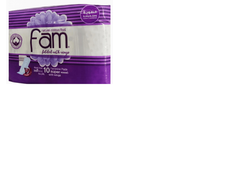 Fam pads with wings super 3d large size 10 pads