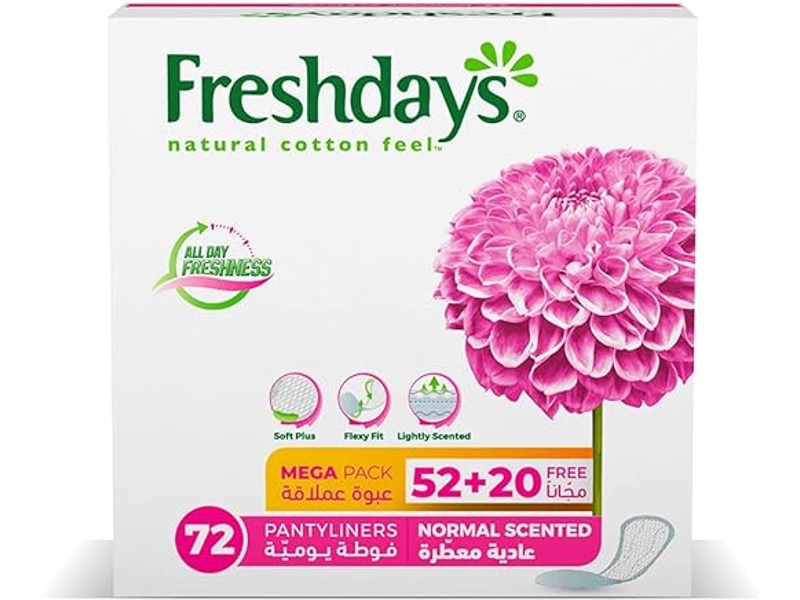 Freshdays women napkins pantyliners scented 72 pads