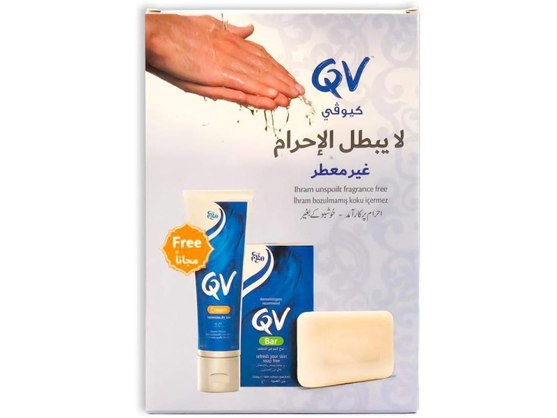 Qv soap bar 100gm & cream 50gm