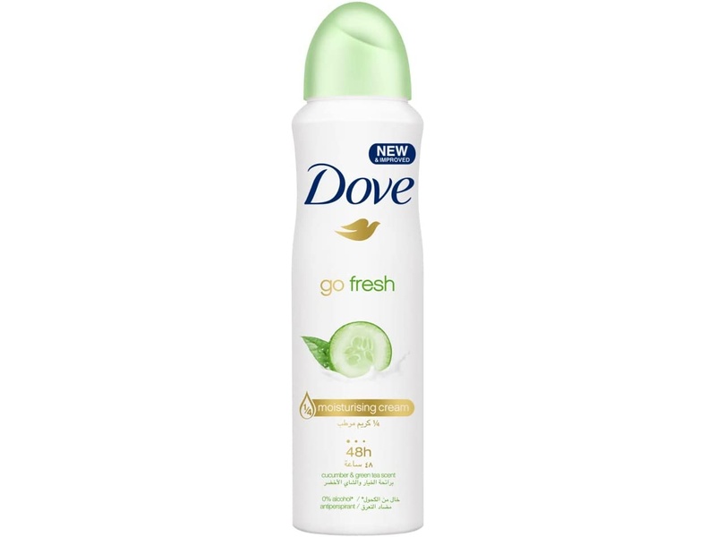 Dove go fresh cucumber and green tea spray deodorant 150ml