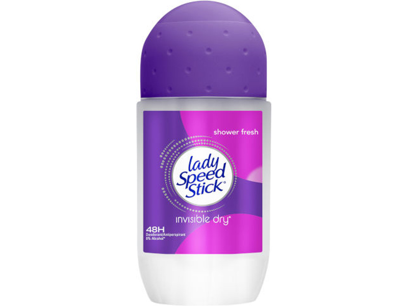 Lady speed stick roll on invisible dry 24h powder fresh 50ml