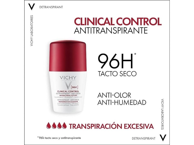 Vichy clinical control deodorant & antiperspirant 96 hour