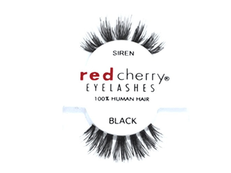 Red cherry eyelashes siren black