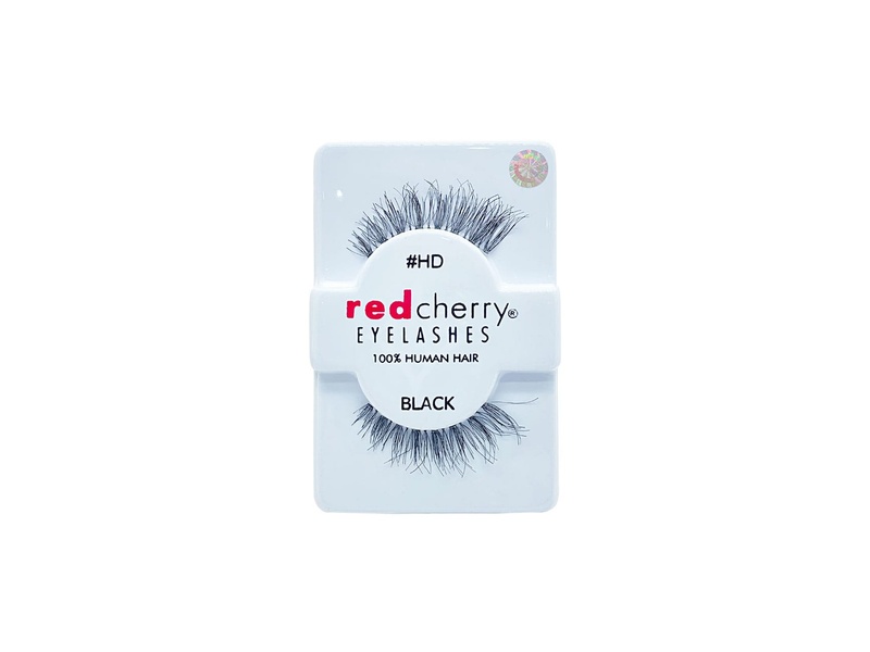 Red cherry eyelashes hd black